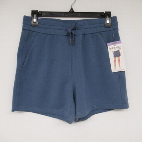 Buffalo High Rise Blue Cargo Women's Linen Shorts Extra Small . Soft NEW - Picture 1 of 2